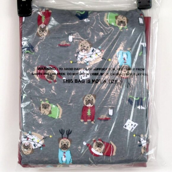 Mens “Happy Pawlidays” 2-Piece Pajama Set Size M Family PJs NWT - Picture 6 of 9